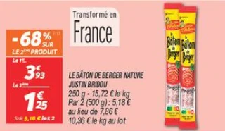 Le bâton de berger nature
