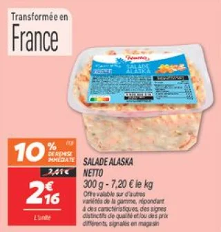 Salade alaska 