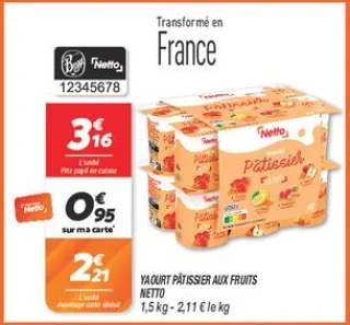 Yaourt pâtissier aux fruits