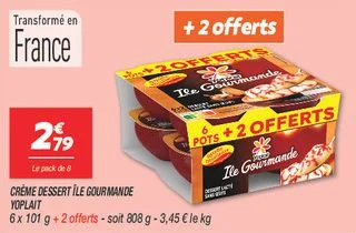 Crème dessert île gourmande 