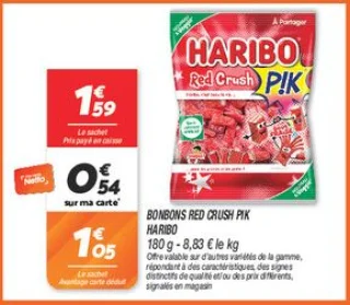 Bonbons red crush pik