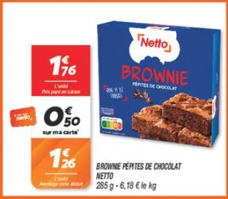 Brownie pépites de chocolat