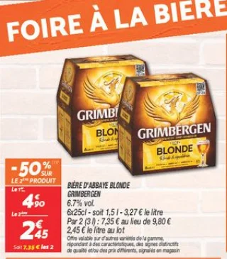 Bière d'abbaye blonde