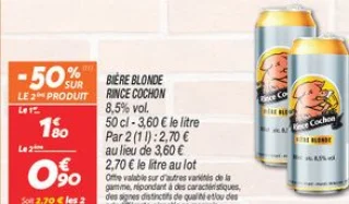 Bière blonde Rince Cochon