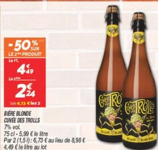 Bière blonde Cuvée des Trolls