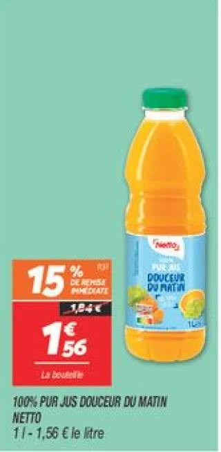 100% pur jus  douceur du matin