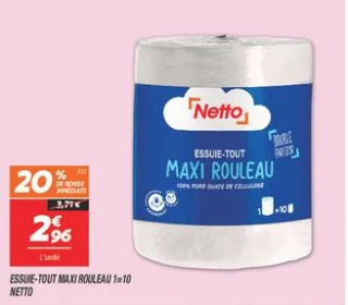 Essuie-tout maxi rouleau 1=10 