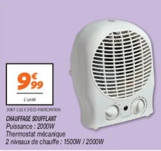 Chauffage soufflant  