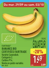 FAIRTRADE® BANANES BIO CERTIFIÉES FAIRTRADE