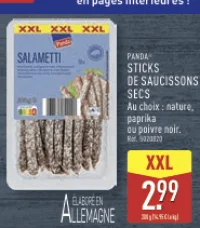 PANDA® STICKS DE SAUCISSONS SECS XXL