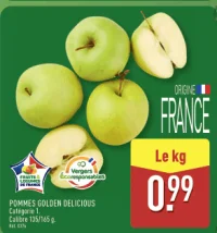 Pommes Golden Delicious