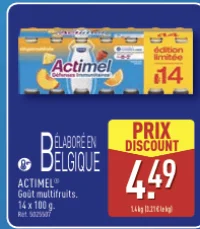 Actimel Goût multifruits