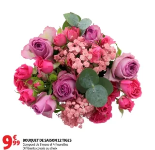 Bouquet de saison 12 tiges