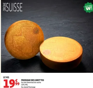 Fromage des grottes Au lait thermisé de vache