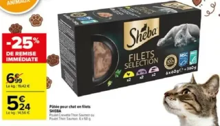 Pâtée pour chat en filets SHEBA
