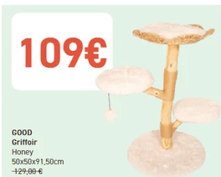 GOOD Griffoir Honey 50x50x91,50cm