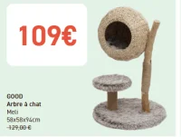GOOD Arbre à chat Meli 58x58x94cm
