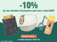 Sélection d'accessoires pour bacs à chat GOOd