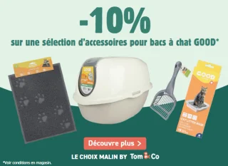 Sélection d'accessoires pour bacs à chat GOOd