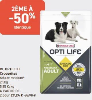 VL Opti Life Croquettes Adulte medium