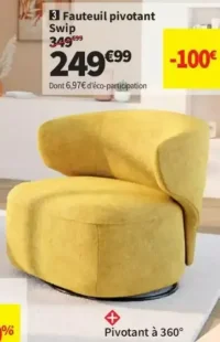 Fauteuil pivotant Swip