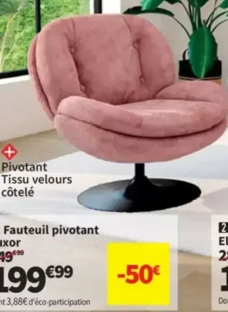 Fauteuil pivotant Luxor