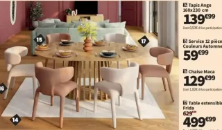 Lomoco Table extensible Frida