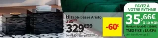 Table basse Aristo