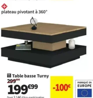 Table basse Turny