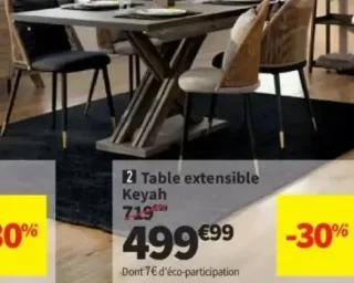 Table extensible Keyah