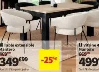 Table extensible Mantero