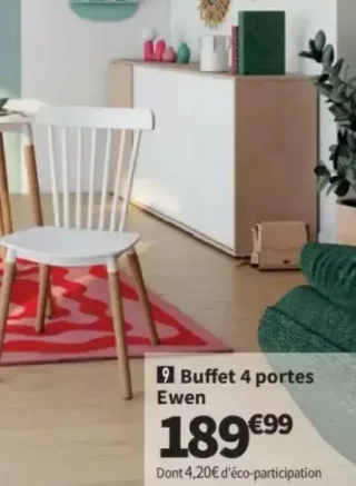 9 Buffet 4 portes Ewen