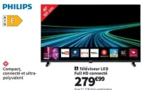 Téléviseur LED Full HD connecté Philips 40PFS6050/12