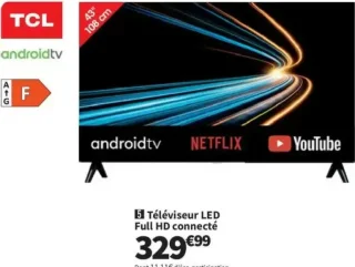 Téléviseur LED Full HD connecté TCL 43S5L