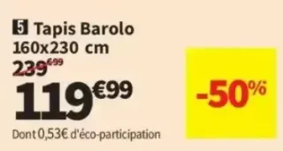 Tapis Barolo 160x230 cm