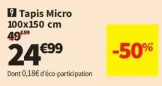 Tapis Micro 100x150 cm