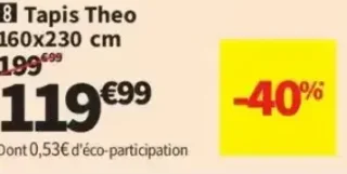 Tapis Theo 160x230 cm