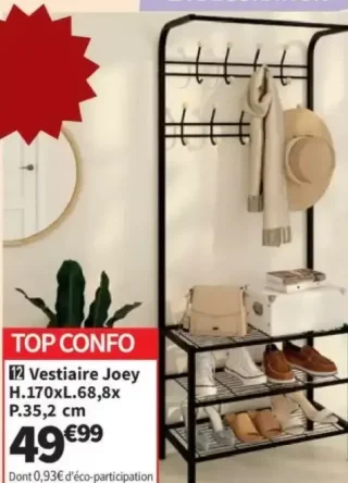 Vestiaire Joey H.170xL.68,8xP.35,2 cm