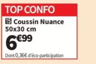 Coussin Nuance 50x30 cm