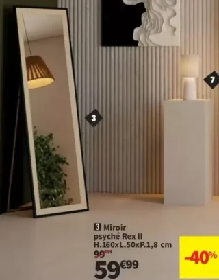 Miroir psyché Rex II