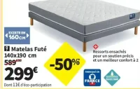 9 Matelas Futé 140x190 cm