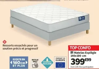 12 Matelas Espiègle 140x190 cm
