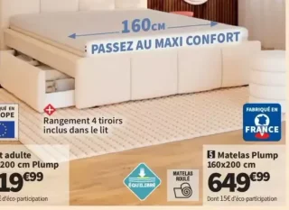 Matelas Plump 160x200 cm