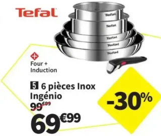 Tefal 6 pièces Inox Ingénio