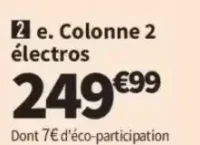 Colonne 2 électros