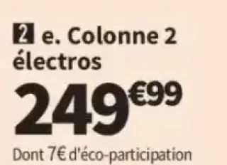 Colonne 2 électros