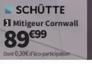 Mitigeur Cornwall SCHÜTTE