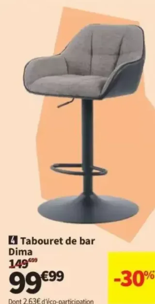 Tabouret de bar Dima
