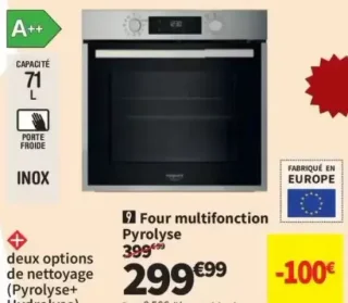 Hotpoint HAO5840PX Four multifonction Pyrolyse