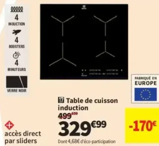 Electrolux Table de cuisson induction
